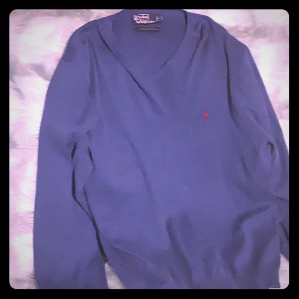 Men’s Polo By Ralph Lauren Knit blue sweater
